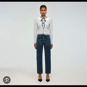 Self portrait lurex knit cardigan